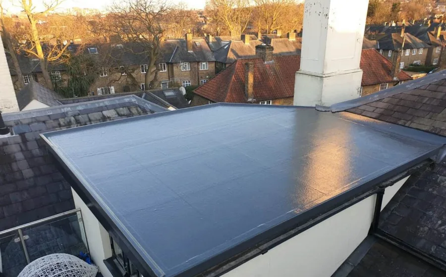 A genuine D.J.K Roofcare job — new roofing membrane and battens