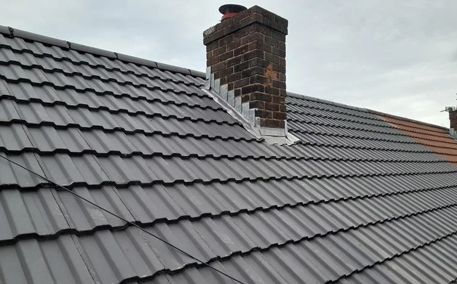 A genuine D.J.K Roofcare job — a finished tiled roof